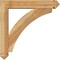 Ekena Millwork Thorton Arts and Crafts Rough Sawn Bracket w/ Offset Brace, Western Red Cedar, 6"W x 30"D x 30"H BKT0604X30X30THR03RWR - alternate 2